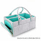 New Felt Baby Diaper Storage Bag Portable Large Pocket Mommy Bag Large Capacity Nursery Organizer Infant Care