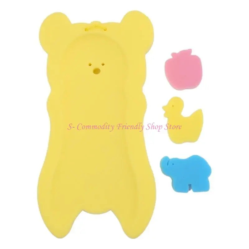 85AE Baby Bath Cushion Newborn Bath Anti-slip Cushion for Seat Infant Floating Bathtub Pad Shower Support Mat Security