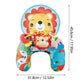 Baby Tummy Time Pillow with Rattle Toys, Multifunctional Crawling Mat Play Gym for Infants, Colorful Cartoon Animals Support Cus