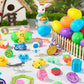 JOYFY 48Pcs Easter Eggs with Toys Inside Prefilled Easter Eggs with Popular Assorted Toys for Boys Girls Basket Stuffers Filler