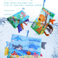 Baby 8 Page Tail Cloth Book Cartoon Animals Touch And Feel Infant Soft Books Development Interactive Early Education Toys
