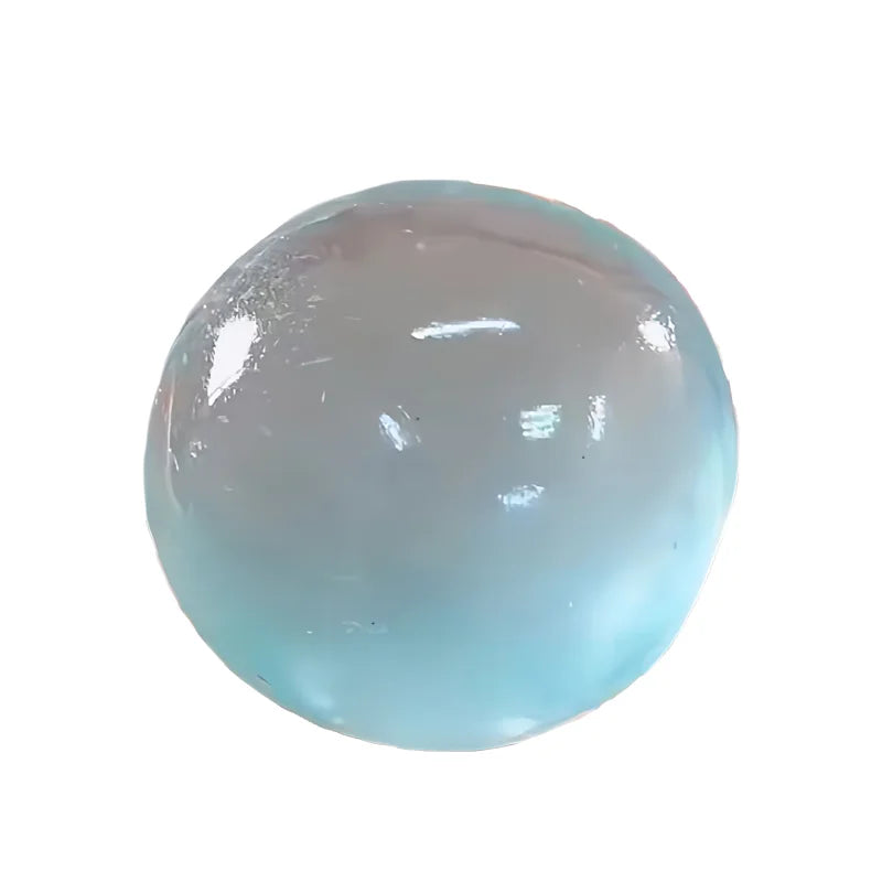 Blue Maltose Squishy Toy Cute Mochi Anti Stress Fidget Toy Soft Simulated Bule Transparent Ball Quick-rebound Decompression Toy