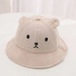 ins Spring/Summer Korean version baby super cute bear fisherman hat for boys and girls, thin basin hat for sun protection and su