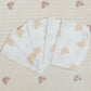 50-Pack Disposable Bibs for Babies Aged 6 Months to 2 Years Cartoon Bear Feeding Bib for Boy Girl Non-woven Drool Towel
