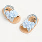 Baby Summer Sandals, PU Non-Slip Soles, Soft Flat Shoes for Infants, Suitable for Learning to Walk Indoors and Outdoors.