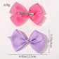 30pcs 4.5' Random Color Newborn Hair Bows Candy Color with Clip Baby Girls Handmade Hair Clip Hairgrips Baby Hair Accessories
