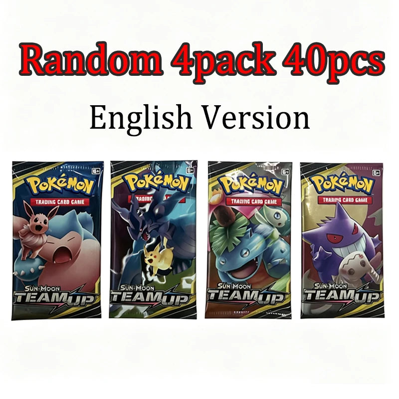 360Pcs Pokemon TCG Sun & Moon Team Up English Version Pokemon Booster Battle Transaction Card Trading Cards Collection Toy Gift