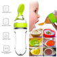 Squeezing Feeding Bottle Cup Silicone Newborn Baby Pacifier Training Rice Spoon Infant Cereal Food Supplement Feeder Tableware