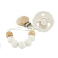 Modabebe Silicone Pacifier Chain BPA Free Baby Pacifier Anti-Drop Chain Wood Bead Pacifier Clips Dummy Chain