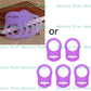 652F 5pc/set Dummy Pacifier Holder Clip Adapter Ring Button Pacifier Adapter Diy Baby Gift Accessories