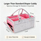 Large Baby Diaper Caddy Organizer,Thick Felt Nursery Storage Basket, Portable Infant Must Haves Essentials, Newborn Shower Gift