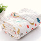 Baby Bath Towel Boy Girl Cotton Blanket For Newborn Bathrobe 4-Layer Gauze Washcloth Infant Swaddle