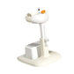 Baby Bath Tub Support with Stool Non Slip Silicone Ergonomic Backrest Adjustable Standing Shower for seat for Infants 0-6 Months