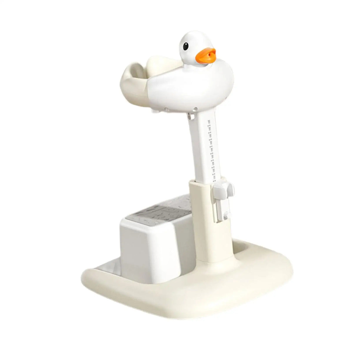 Baby Bath Tub Support with Stool Non Slip Silicone Ergonomic Backrest Adjustable Standing Shower for seat for Infants 0-6 Months