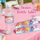 Care Bears Water Bottle Label6Pcs Cute Design Sticker Decor Theme Birthday Party Event Festival Holiday Gathering Decorative Kit