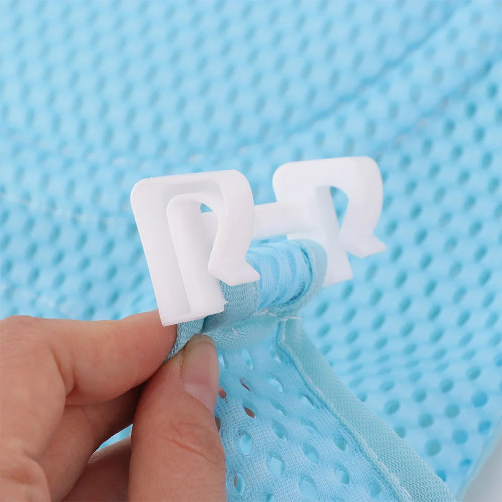 Comfortable Adjustable Baby Bathing Net Anti-slip Infant Bathtub Support Net Cross-shaped Newborn Shower Pillow Mat Baby Care