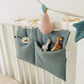 Baby Crib Organizer Cot Caddy Bed Storage Bag 2 Pockets Bedside Hanging Diaper Nursery Toys Bag Diapers Stroller Organize