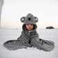 Cartoon Baby Bath Towel Infant Soft Bathrobe Hooded Swaddle Towel Blanket Kids Warm Sleeping Swaddle Wrap for Newborn Boys Girls