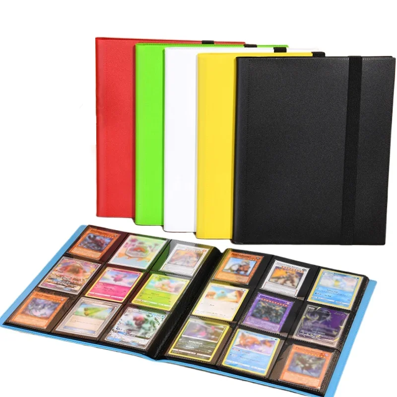 Card Binder with 9 Pocket Trading Card Album Display Binder 360 Side Loading Pocket Holder for TCG Yugioh MTG Game Card Book