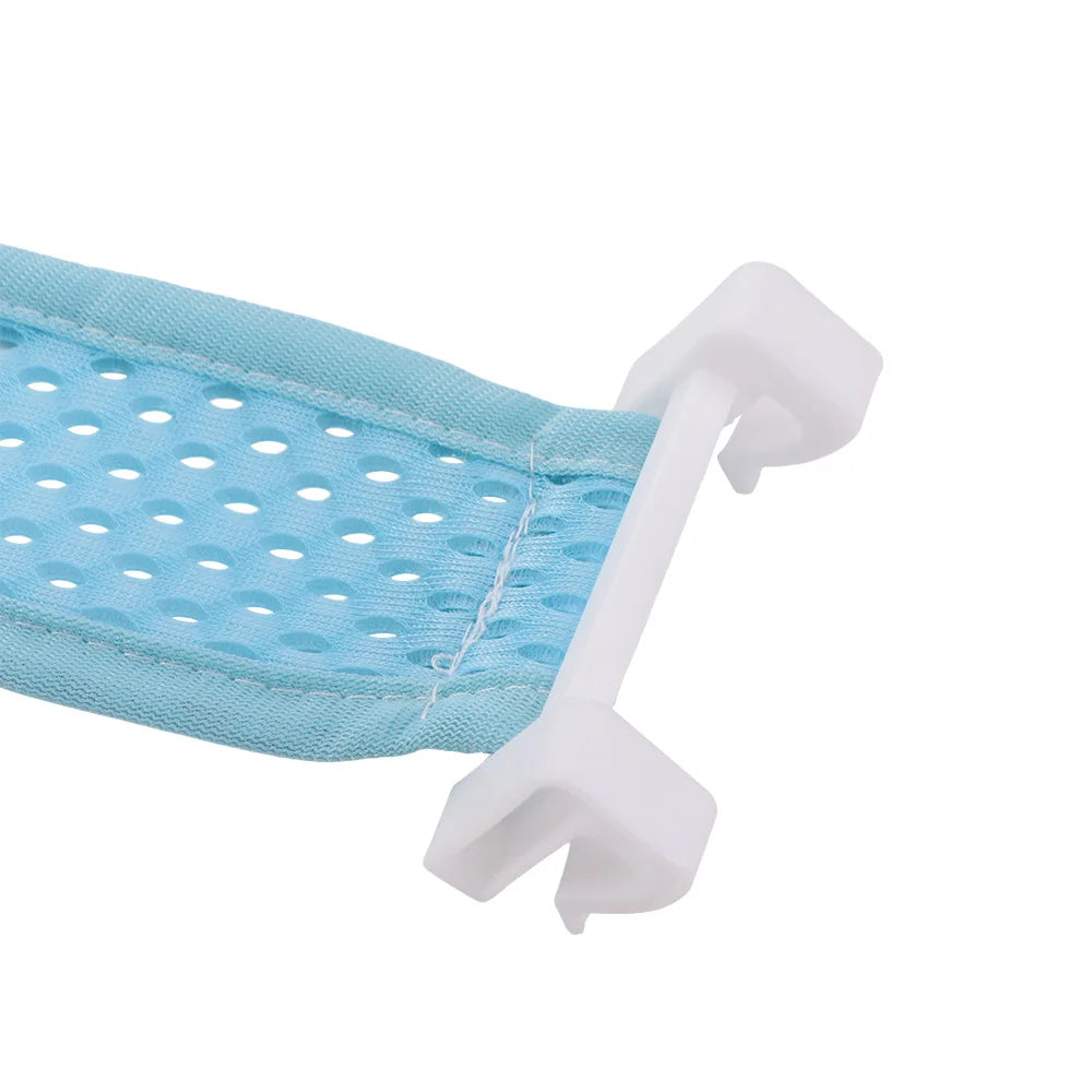 Comfortable Adjustable Baby Bathing Net Anti-slip Infant Bathtub Support Net Cross-shaped Newborn Shower Pillow Mat Baby Care