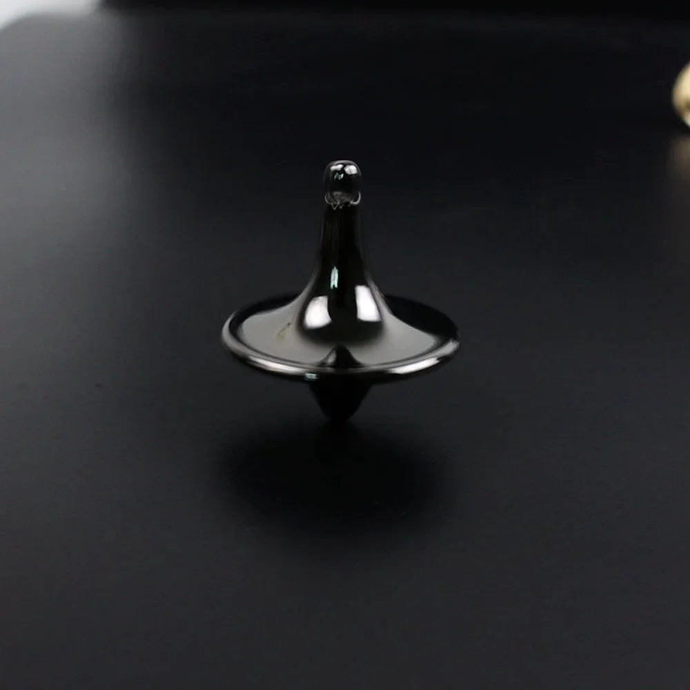 Metal Gyro Great Accurate Silver Spinning Top Hot Movie Totem Print Spinning Top apda7a08