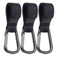 1-10pcs Stroller Hooks Buckles Clip Aluminum Alloy Carabiner Cart Organizer Diaper Bag Shopping Pram Hook Buckle Stroller Hanger
