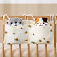 Baby Crib Organizer Cot Caddy Bed Storage Bag 2 Pockets Bedside Hanging Diaper Nursery Toys Bag Diapers Stroller Organize