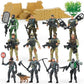 Joyfy 16 Pcs Military Toy Soldiers Playset Army Men and SWAT Team with Military Weapons Accessories for Boys Birthday Gift
