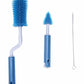 Baby Bottle Cleaning Brush Set Three Pieces Silicone Brush for Infant Feeding Tools Nursery Essential for Latch And Nipple