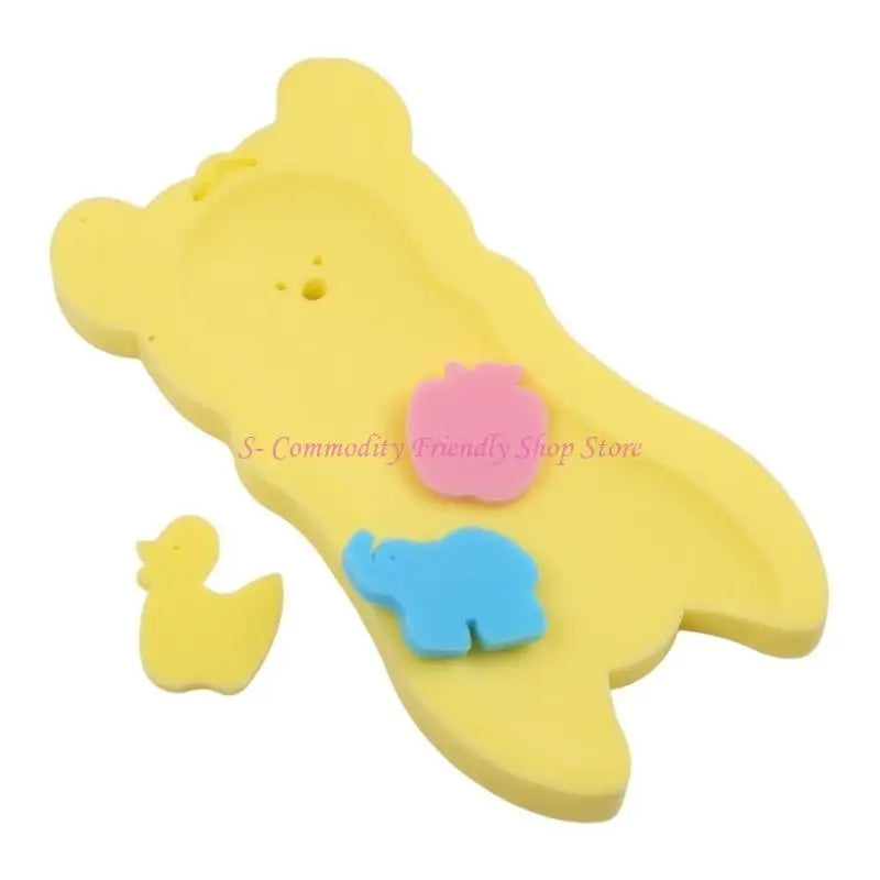 85AE Baby Bath Cushion Newborn Bath Anti-slip Cushion for Seat Infant Floating Bathtub Pad Shower Support Mat Security