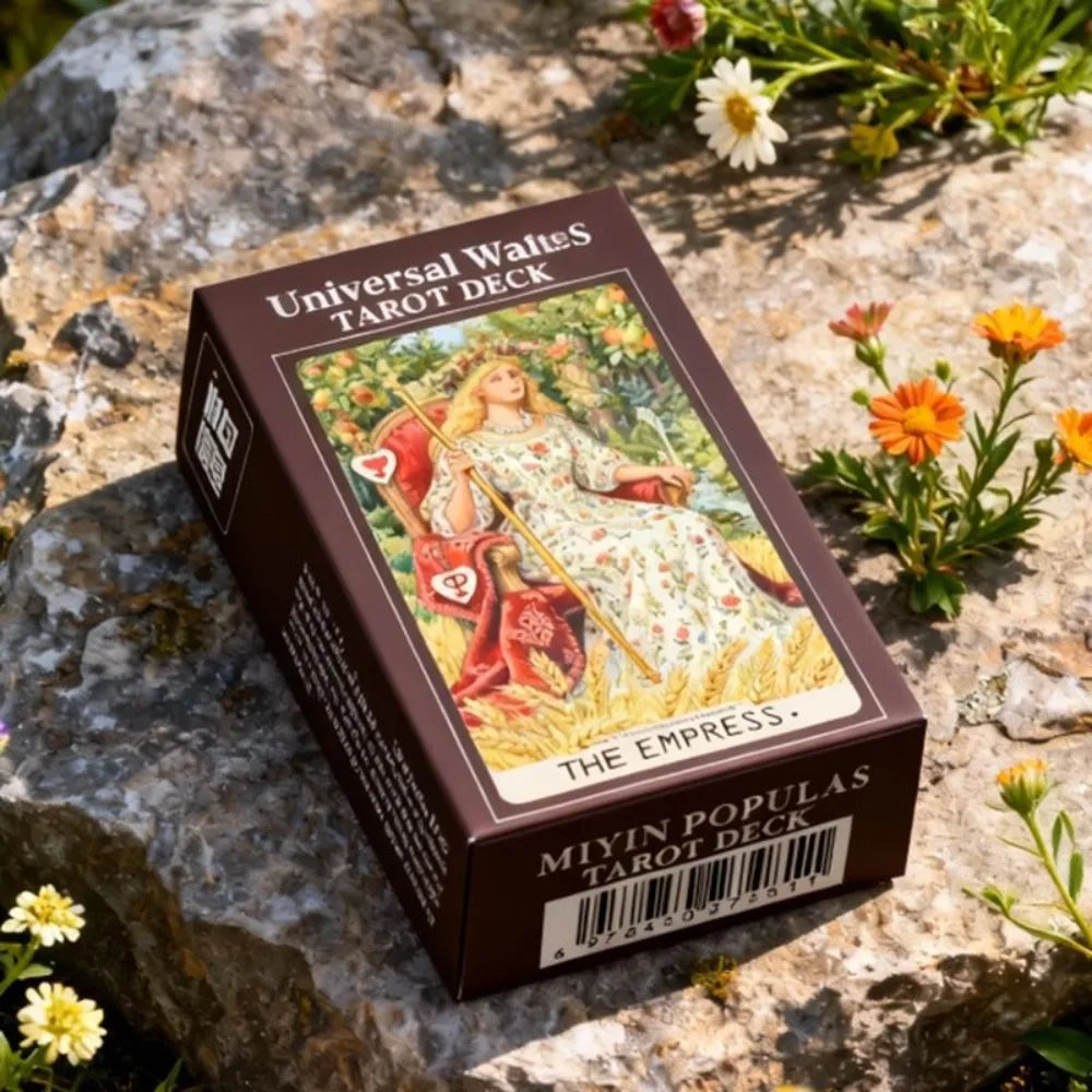 Tarot: Exquisite Painterly Illustration Deck - 10.3*6cm 78 Pcs Art Divination Cards - Tarot Gift Set for Witches