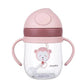MAMIJOY  BY01 250ML Kids Water Sippy Cup Baby Feeding Cup with Straws Leakproof Water Bottle Outdoor Portable Children's Cups