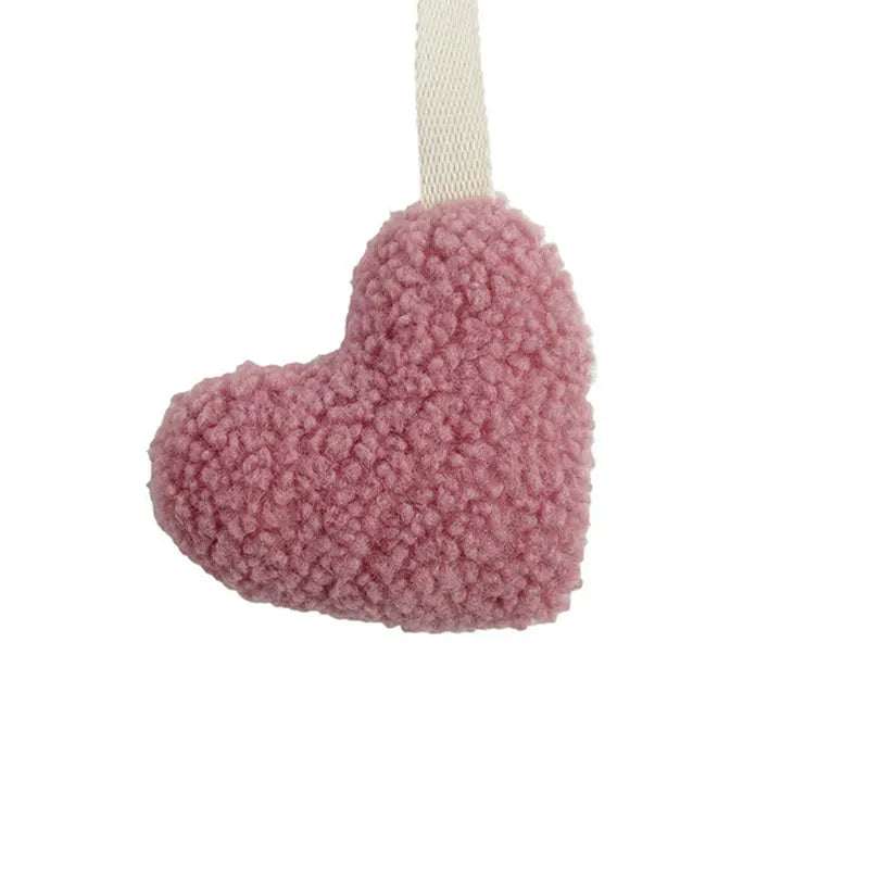 Baby Pacifier Chain Sherpa Moon Star Heart Plush Pendant Newborn Dummy Holder Nipple Clip Nursery Infant Comforter