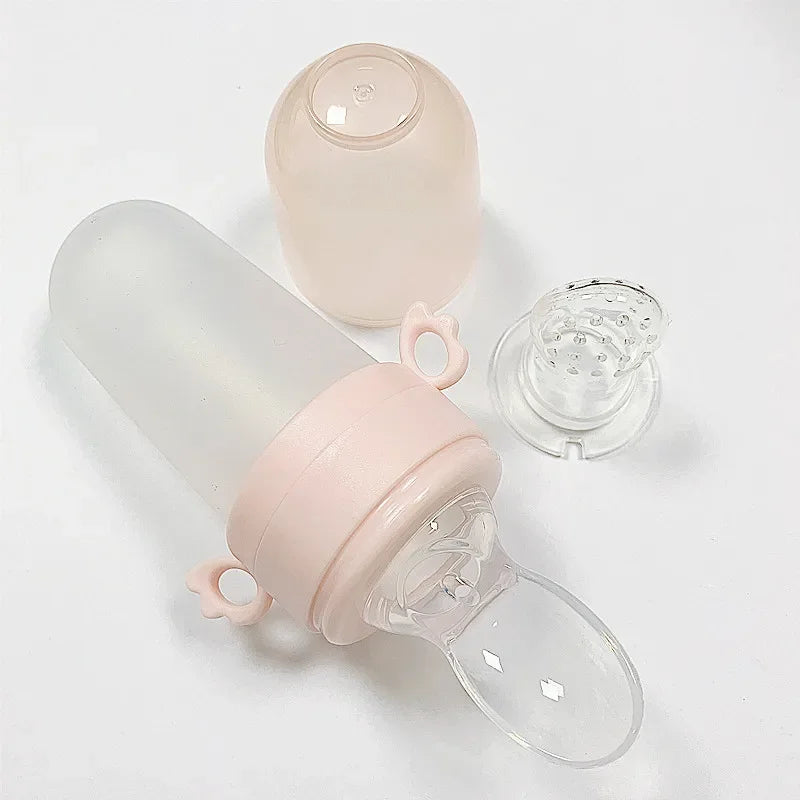 Baby Spoon Bottle Feeder Dropper Silicone Spoons for Feeding Medicine Kids Toddler Cutlery Utensils Baby Items