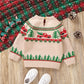 2024-06-01 Lioraitiin Baby Boy Christmas Sweaters Long Sleeve Round Neck Truck Print Knit Pullovers Infant Jumper Tops