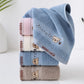 Baby Towels Cotton Bath Towel  Handkerchief Face Washcloth Cute Cartoon Bear Hand Wipe Soft Children Towels Kids Newborn Bathing