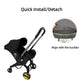 Black Canopy 3-in-1 Replacement Cover Compatible with Doona+ Car Seat, Stroller Sunshade Accessories for Baby Newborn