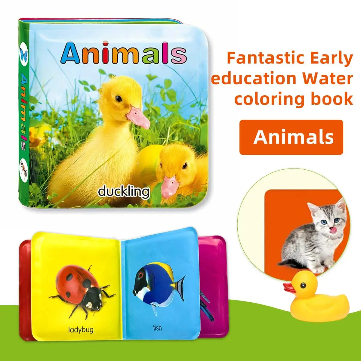 Floating Baby Bath Books for Baby,Kids Learning Bath Toys,Waterproof Bathtime Toys for Toddlers,Educational Infant Bath Toys.