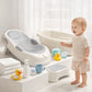 Baby Safety Temperature Sensing Bath Seat Mat Mesh Material Portable Baby Bath Net Easy to Use Comfortable Bath Rack Infant Care