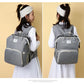 Fashionable Folding Baby Crib Mother and Baby Bag Large Capacity Hand-held Bottle Diaper Backpack Mother and Mommy Bag