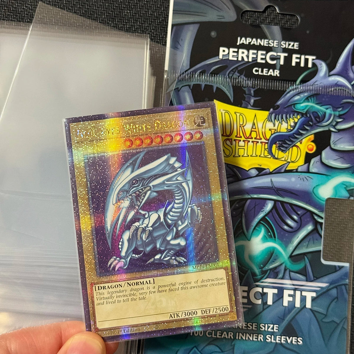100PCS/LOT Dragon Shield Transparent Card Sleeves Japanese/Standard Size Perfect Fit TCG Cards Protectors