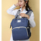 Fashionable Folding Baby Crib Mother and Baby Bag Large Capacity Hand-held Bottle Diaper Backpack Mother and Mommy Bag