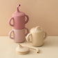 1PCS Two Lids Baby Silicone Straw Cup BPA Free Portable Storage Snack Container Feeding Cup Kids Learning Drink Cup Baby Stuff