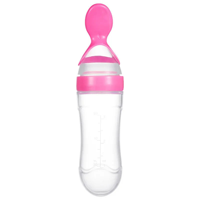 Baby Feeding Bottle Dolphin Silicone Rice Cereal Spoon Newborn Tableware Baby Goods Feeding Spoon
