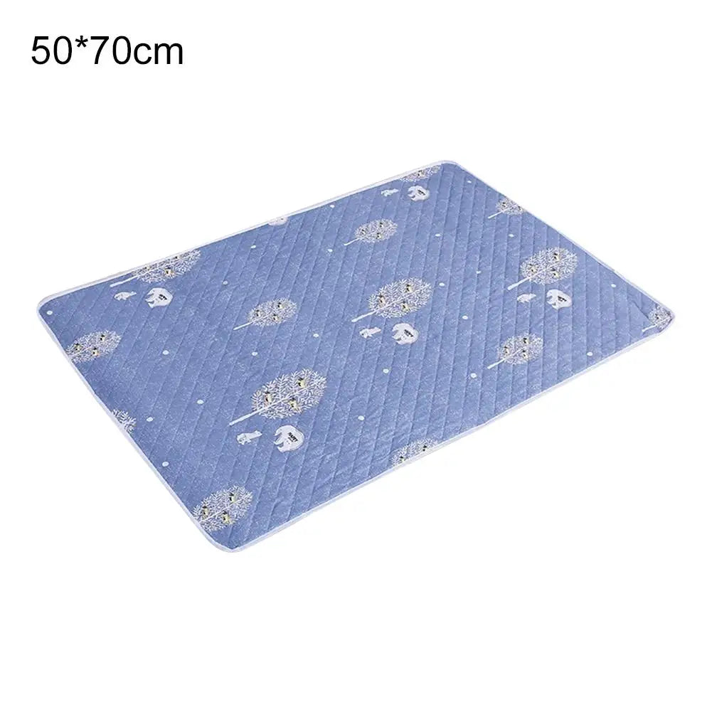 Waterproof And Washable Diaper Pad Bed Care Pad For Baby Cute Cartoon Bed Protector Diaper Bedding Comfortable Breathable
