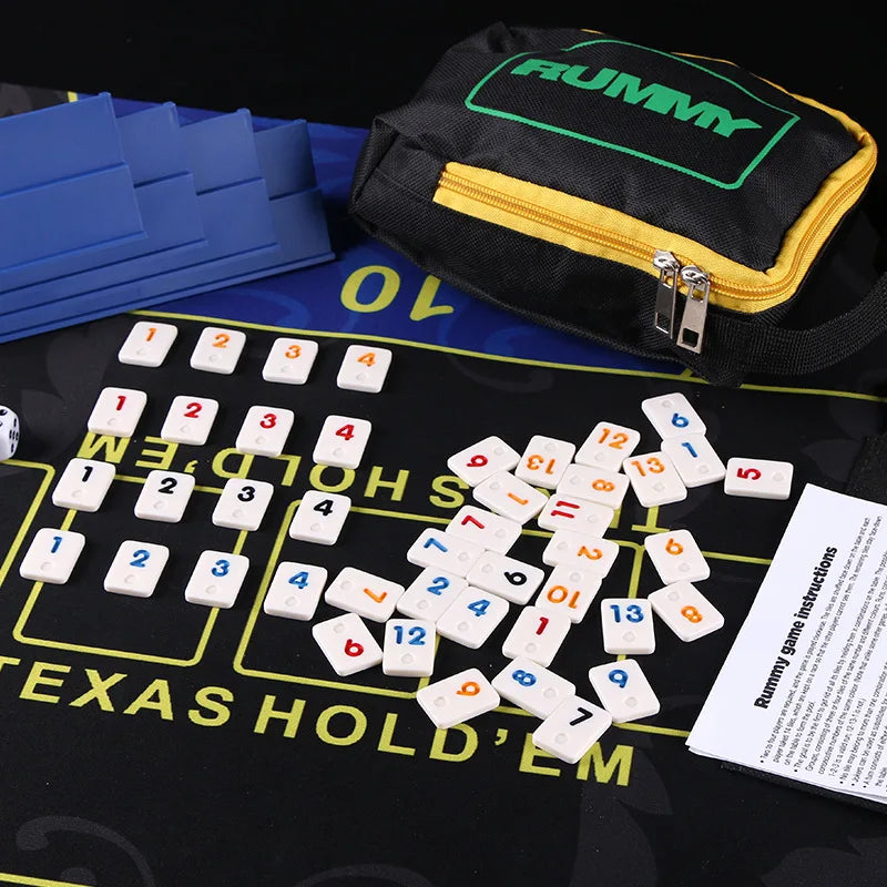 Travel Rummy, Rummikub, Rummybrix, Mahjong - Casual Party, Table Games, Pull Games, Chess, Number Pairing Game, Travel Game
