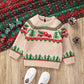 2024-06-01 Lioraitiin Baby Boy Christmas Sweaters Long Sleeve Round Neck Truck Print Knit Pullovers Infant Jumper Tops