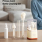 Avent Baby Bottle Cleaning Set Includes Bottle Brush Nipple Brush Straw Cleaner Drying Racks & Storage Box BPA Free