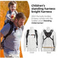 Ergonomic Baby Carrier with Standing Assist Footrest Outdoor Hiking Backpack Front Facing Carrier Infant Toddler Parent Hands