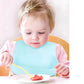 Baby Bib Adjustable Waterproof Bibs Babies Soft Edible Silicone Newborn Saliva Dripping Towel Drooling Children Scarf BPA Free